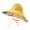Yellow, variant on Womens Garden Hat, Both Sides wear, Foldable Wide Brim UPF 50+,pefect for Women Fishing Sun Hat Female Summer Half Empty Top Can Tie Ponytail Fisherman Hat Large Overhang Sunscreen Hat