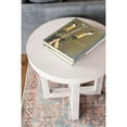 thumbnail image 3 of "East at Main Modern Solid Whitewash Wood Round X Base End Table, 22"" Diameter x 22"" Height", 3 of 8