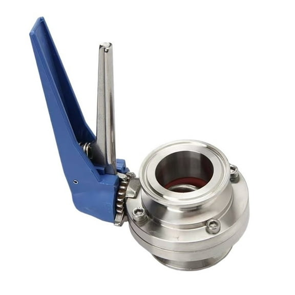 1-1/2" 38mm S304 Stainless Steel Sanitary 1.5" Tri Clamp Butterfly Valve Squeeze Trigger For Homebrew Dairy Product ,Offering Precision and Performance