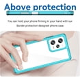 thumbnail image 2 of Case for Xiaomi Redmi Note 12 Pro Plus Phone Case Slim Dropproof [Defend from Drop/Scratch/Slip/Fingerprint] Clear Acrylic Hard Back Soft TPU Bumper Hybrid Cover for Redmi Note 12 Pro+-Crystal Blue, 2 of 16