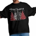 thumbnail image 4 of Camisetas gráficas informales de manga corta con árbol de Navidad rojo sobre fondo negro para hombre, 4 of 8