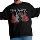 thumbnail image 4 of Camisetas gráficas informales de manga corta con árbol de Navidad rojo sobre fondo negro para hombre, 4 of 8