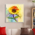 thumbnail image 3 of wall26 Floating Framed Canvas Wall Art for Living Room, Bedroom Vintage Flower Abstract Colorful Painting Canvas Prints for Home Decoration Ready to Hang - 24x24 inches, 3 of 4