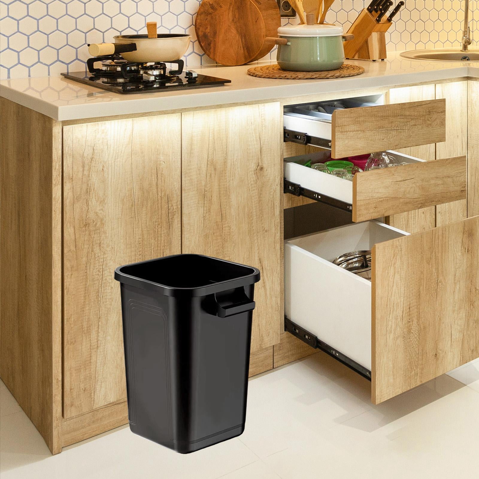 Fiocias Trash Can Recycling Bin Large Capacity Household Trashcan Dustbin Garbage Can Waste Bin for Office Lobby Toilet Kitchen Hotel No Lid XL