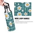 thumbnail image 2 of ALAZA Cute Daisy Flower Water Bottle Insulated Flask Stainless Steel Straw Lid 20 oz, 2 of 6