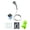 Blue Three speed shower, variant on ANXPTIME Rechargeable Electric Shower Pump Outdoor Handheld Shower Head Sprayer