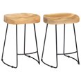 thumbnail image 1 of vidaXL Gavin Bar Stools 2 pcs Solid Mango Wood, 1 of 5