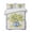 Yellow, variant on Quilts Full Size Bedding Set, Summer Lemons Lightweight Quilted Comforter, Farmhouse Fruit Blue Geometric Watercolor Soft Reversible Bedspread Coverlet with Pillow Covers for All Season, 78" x 90"