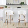 thumbnail image 5 of LumiSource Claire 30" Fixed-Height Barstool - Set of 2, 5 of 10