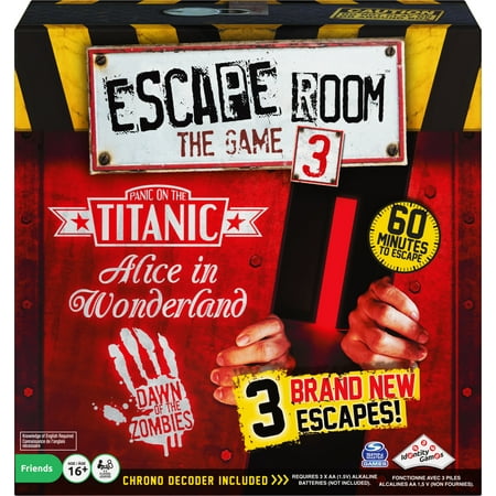 Escape Room Version 3 Board Game, for Adults and Kids Ages 16 and up