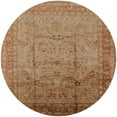 thumbnail image 1 of Ahgly Company Machine Washable Indoor Round Industrial Modern Mahogany Brown Area Rugs, 8' Round, 1 of 7