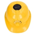 thumbnail image 2 of Casco de seguridad con ventilador solar, de plástico, ventilado, transpirable y con forro extraíble para verano, trabajo al aire libre y construcción, color amarillo., 2 of 14