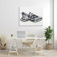 thumbnail image 2 of Stupell Industries Glam Fashion Running Shoe Sports Chic Sneaker, 36 x 48, Design by Ziwei Li, 2 of 6