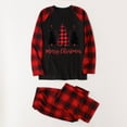 thumbnail image 4 of Pijamas Navideños Para La Familia Conjuntos A Juego Trajes Trajes Patchwork Plaid Impreso Homewear Cuello Redondo Manga Larga Conjuntos de Papá de Dos Piezas Odeerbi  ODB189381, 4 of 8