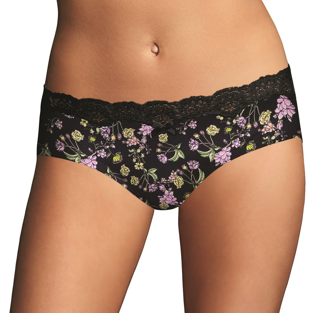 Women's Maidenform 40861 Comfort Devotion Embellished Hipster Panty  (Ivory/Shell 7)