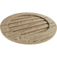 thumbnail image 5 of Ekena Millwork 21"W x 21"H Timberthane Riverwood Round Faux Wood Non-Functional Gable Vent, Primed Tan, 5 of 5