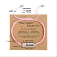 thumbnail image 3 of Breast Cancers Bracelet Pink Ribbon Charm Bracelets Braided Rope Awareness Jewelry for Cancers Center Party Decoration, 3 of 4