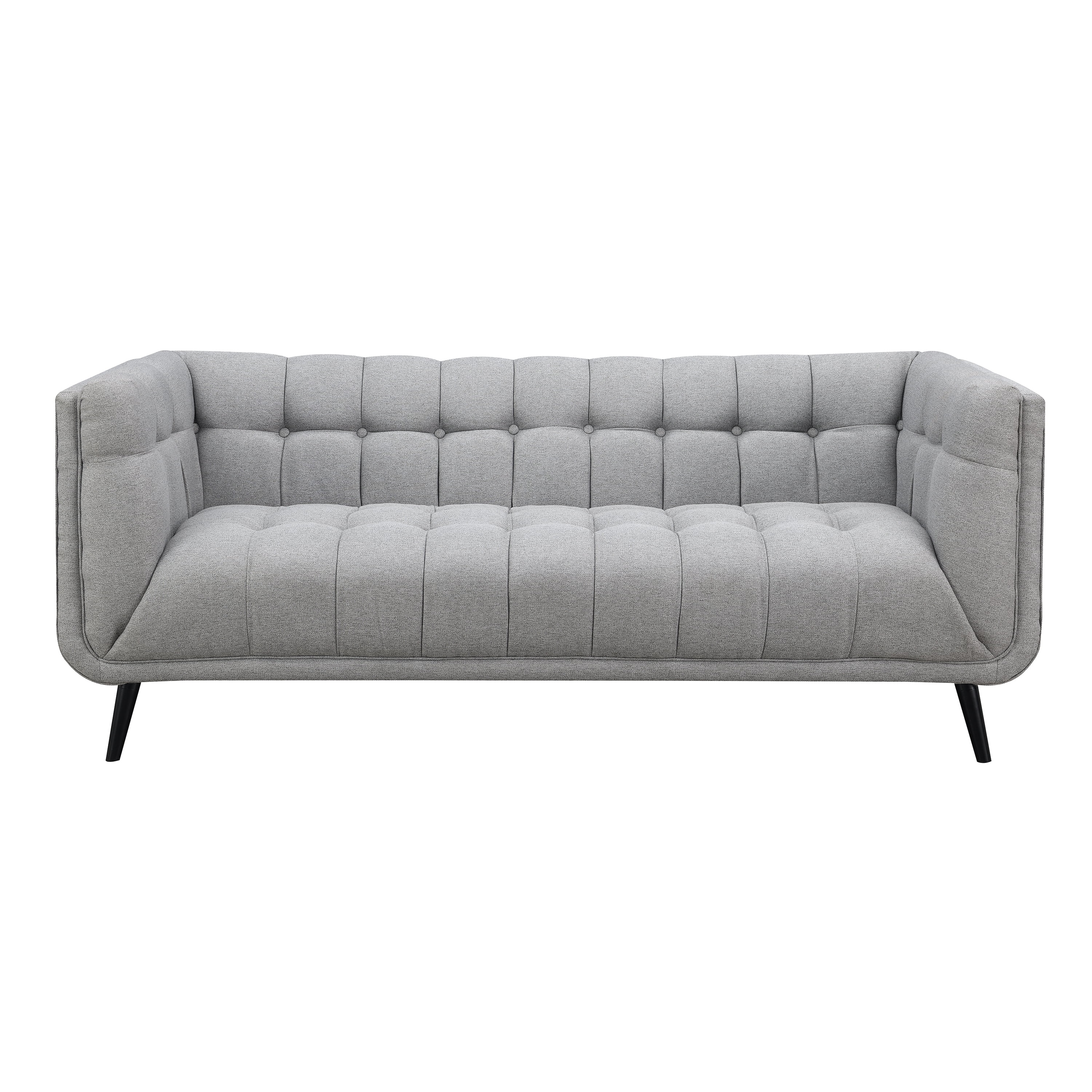 AC Pacific Mid-Century Modern Gray Living Room Sofa
