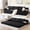Black, variant on MEISSALIVVE Convertible Floor Sofa Bed, Modular 2-in-1 Sectional Couch with Thick Chenille Cushion, Foldable Floor Mattress Sofa for Living Room Bedroom Guest Room, Gray