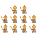 thumbnail image 1 of Ambientador Solar para Aromaterapia Coche Monkey King () Azul, 1 of 5