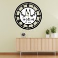 thumbnail image 3 of Craftnamesign Custom Name Large Metal Wall Clock For Home Business Wall Decor, 3 of 4