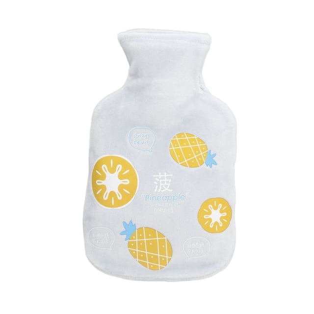 Botella de agua caliente 350ml de espesor lavable caucho natural buena elasticidad fácil operación bolsa de agua calientePiñas