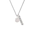 thumbnail image 2 of Delight Jewelry Stainless Steel Keep Her Safe Police Badge - Silvertone Always My Sister Bar Charm Necklace, 23", 2 of 4