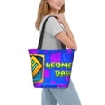 thumbnail image 6 of Lsque Geometry Dash Pattern Beach Tote,Shoulder Handbag,Spacious Tote Bag,Lightweight Travel Bag,Versatile Shopping Bag, 6 of 6