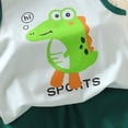 thumbnail image 5 of kpoplk 2Pcs Baby Boys Summer Clothing Sets Cute Letters Print Sleeveless Tank Tops T-Shirt+Palm Shorts Outfits(Green,3-6 M), 5 of 5