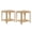End Table + Oak 2 pack+6, variant on LIANGKA Walnut Square End Table, 2-Tier Boho Side Nightstand with Rounded Corner & Vertical Wave Grain Legs, 22.1” for Small Spaces