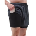 thumbnail image 1 of Shorts para hombre Pantalones cortos deportivos para hombres con forro 2 en 1 con bolsillos Pantalon Tomshoo  Shorts para hombre, 1 of 7