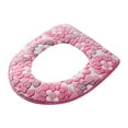 thumbnail image 4 of 1Pc Toilet Seat,Thicker Bathroom Toilet Seat Cover Pads Soft Warmer Toilet Seat Cushion Cover Stretchable Washable Fiber Cloth Easy Installation Comfortable Toilet Lid Seat Cover, 4 of 8