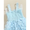 thumbnail image 5 of Bagilaanoe Toddler Baby Girl Summer Dress Butterfly Sleeveless A-line Princess Dresses 6M 12M 18M 24M 3T 4T Kids Casual Tulle Swing Sundress, 5 of 7