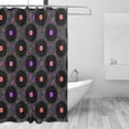 thumbnail image 2 of Disketp Vinyl Records Musical Notes Stall Fabric Shower Curtain Liner Waterproof - 72" x 72", Lightweight Stall Size Shower Curtain Machine Washable - 60x72, 2 of 5