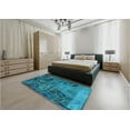 thumbnail image 4 of Ahgly Company Indoor Rectangle Patterned Teal Green Area Rugs, 2' x 4', 4 of 6