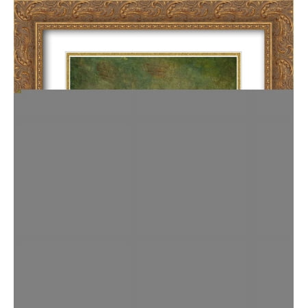 Vilho Lampi 2x Matted 20x22 Gold Ornate Framed Art Print 'Lukeva poika'