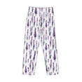 thumbnail image 5 of Goofa Lavender Flowers Printed Soft Pajama Pants for Men, Wide Leg Comfy Casual Lounge Yoga Pants-X-Large, 5 of 9
