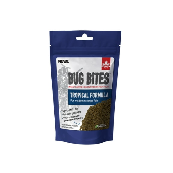 Fluval Bug Bites Tropical Fish Large Granules 4.4 oz