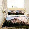 thumbnail image 1 of 3D Montaña Bosque Paisaje Funda de edredón Set Ropa de Cama Set Funda Nórdica, 1 of 3