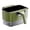 Green, variant on COM1950s Wall Mounted Trash Can, Under Sink Compost Bin with Scraper, No Drilling Kitchen Scrap Collector, Space Saving Garbage Bin for Home