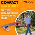 thumbnail image 2 of Flybar 22 inch Plastic Cruiser Skateboard, Non-Slip Deck, for Boys and Girls Ages 6+ up to 175lbs, Stripes Orange, 2 of 7