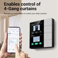 thumbnail image 1 of 2X Tuya Zigbee 3.5 Inch Smart Wall Switch Touch Screen 4 Groups Switch 8-Way Scene Radar Sensor Dimming Switch B, 1 of 7