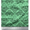 thumbnail image 1 of Soimoi Modal Satin Fabric Floral & Damask Ethnic Print Sewing Fabric Yard 42 Inch Wide, 1 of 3