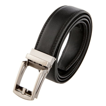 Costyle New Style Comfort Click Belt Men Automatic Adjustable Leather Belts, Black