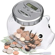 Lefree Piggy Bank for Kids Digital Coin Money Jar Birthday Christmas Gift