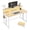 Oak, variant on BoldGear Folding Table with RGB Light for Small Space, 39.4" Folding Computer Desk for Space Saving Sofa Table for Couch, Home Work Office Desk with Monitor Stand, Easy to Fold with Hooks,Oak
