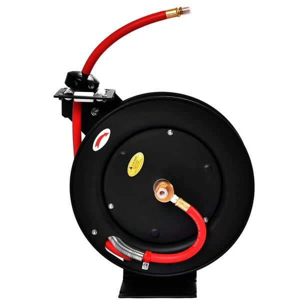 Retractable Steel Wall Mounted Hose Reel with Automatic Rewind, Maximum pressure 300 PSI
