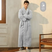 Women's Winter Pajamas Sleepwear Robe for Women Bathrobes Women's Pajamas for Couples Flannel Warm House Clothes for Man