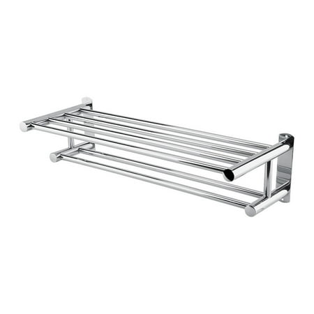 Walfront Stainless Steel Double Towel Bar Bathroom Wall Shelves Walfront Stainless Steel Double Towel Bar Bathroom Wall Shelves Holders Bath Rack Heavy Duty