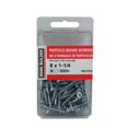 thumbnail image 2 of 100 Pack #8 x 1-1/4" Flat Head Zinc Plated Particle Board Screws, 2 of 2